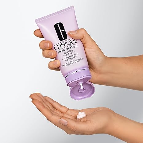 Clinique All About Clean Foaming Facial Soap 5oz - Curly Luxe