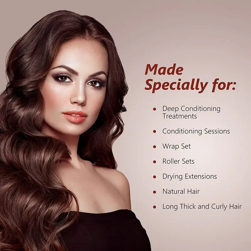 Soft Hooded Hair Dryer Attachment for Curly Hair Care - Curly Luxe