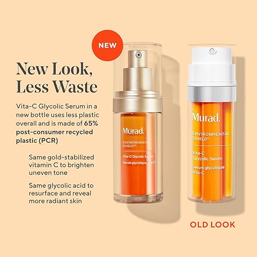 Murad Environmental Shield Vita-C Glycolic Brightening Serum 1oz - Curly Luxe