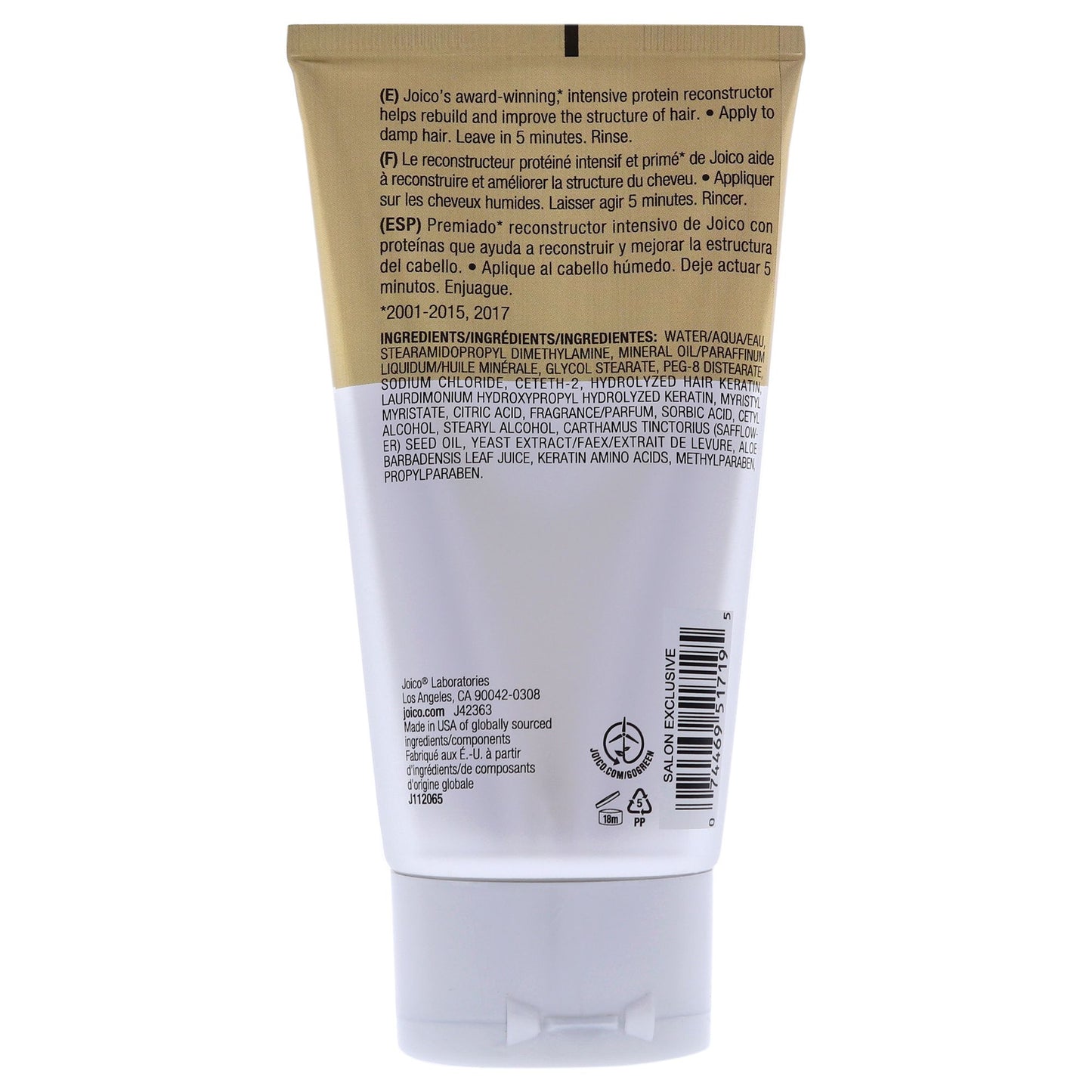 Joico K-Pak Reconstructor Deep Penetrating Treatment 5.1oz - Curly Luxe