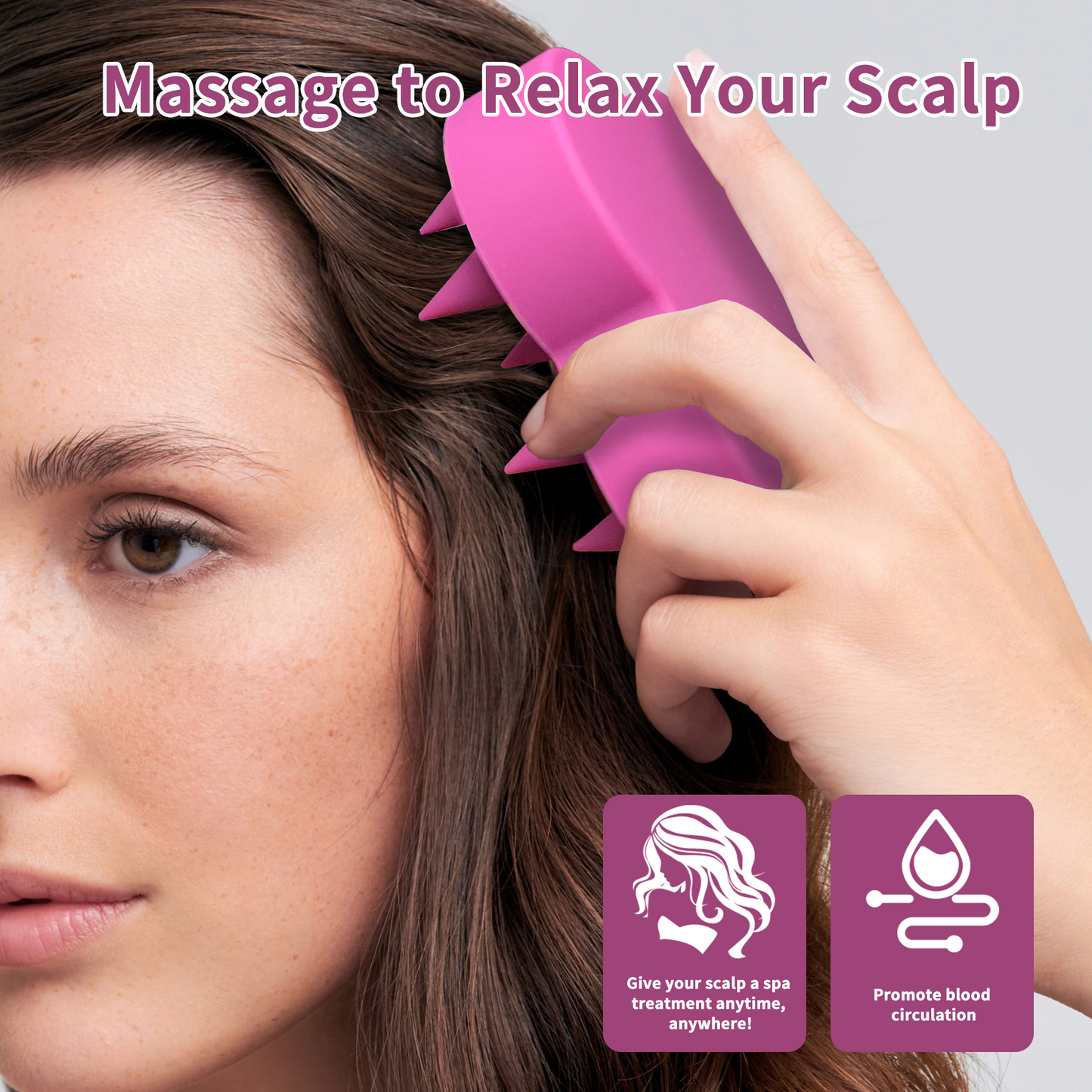 Silicone Scalp Massager - Curly Luxe