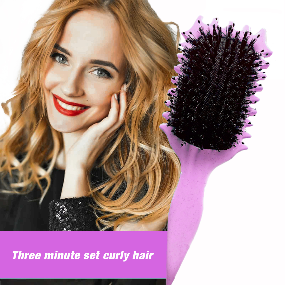 Curl Defining Brush - Purple - Curly Luxe
