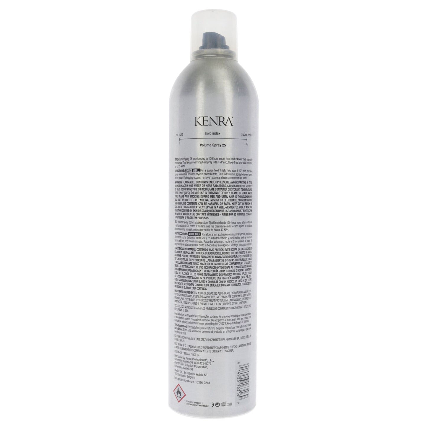 Kenra Volume Spray Super Hold Finishing - 25 16oz - Curly Luxe