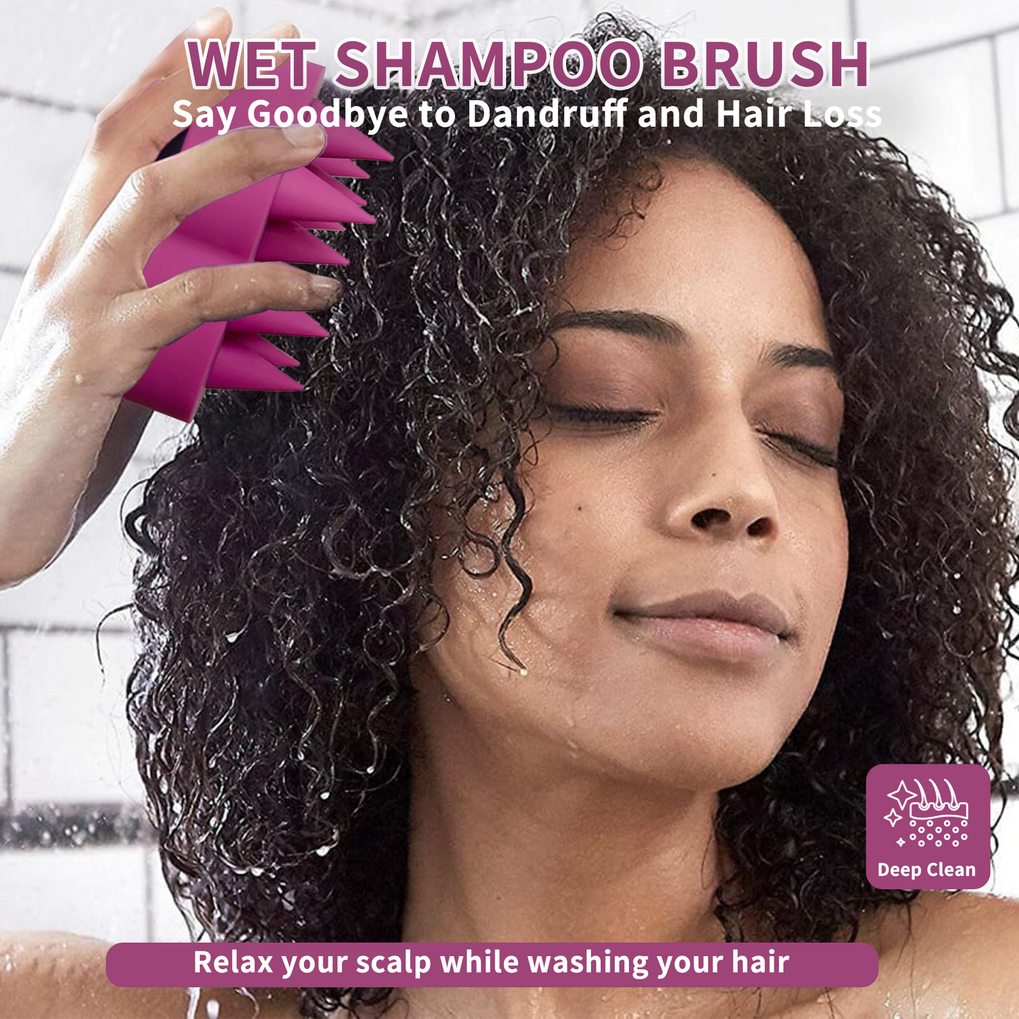 Silicone Scalp Massager - Curly Luxe