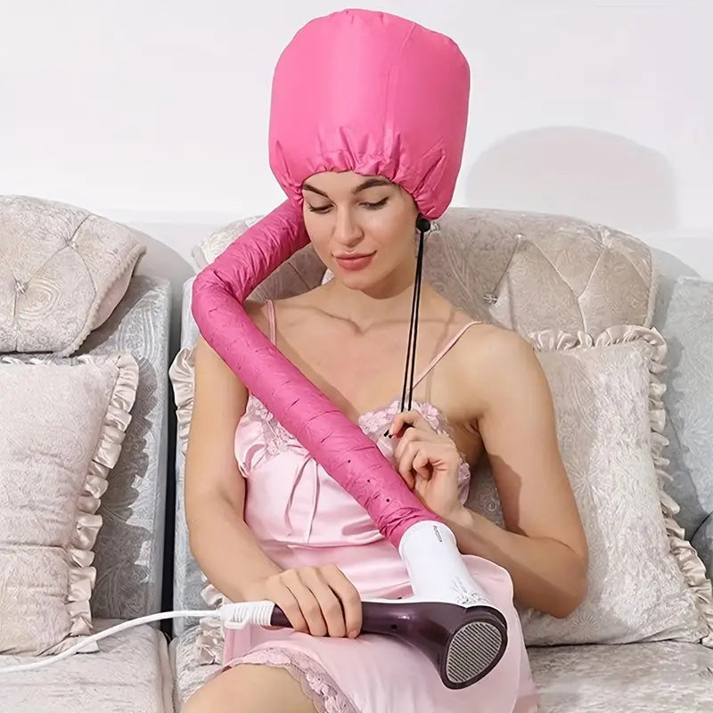 Soft Hooded Hair Dryer Attachment for Curly Hair Care - Curly Luxe