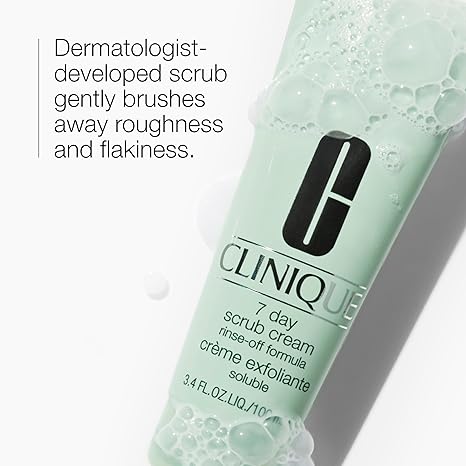 Clinique 7 Day Scrub Cream Rinse Off Formula 3.4oz - Curly Luxe