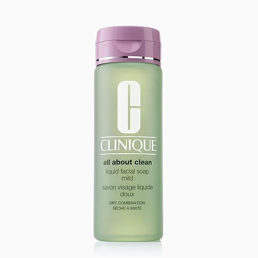 Clinique All About Clean Liquid Facial Soap Mild 6.7oz - Curly Luxe