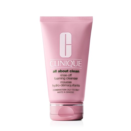 Clinique All About Clean Rinse-Off Foaming Face Cleanser Mousse 5oz - Curly Luxe