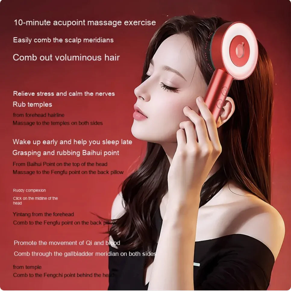 Infrared Hair Care Fluffy Comb & Scalp Massager - Curly Luxe