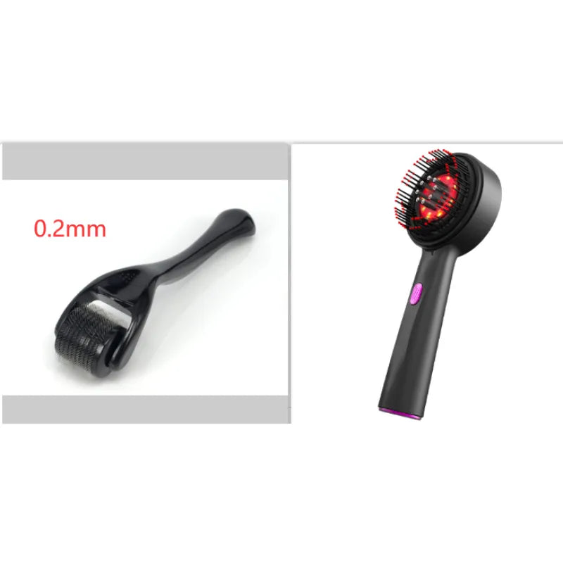 Electric Scalp Massage Comb – Red Light & Hair Care - Curly Luxe