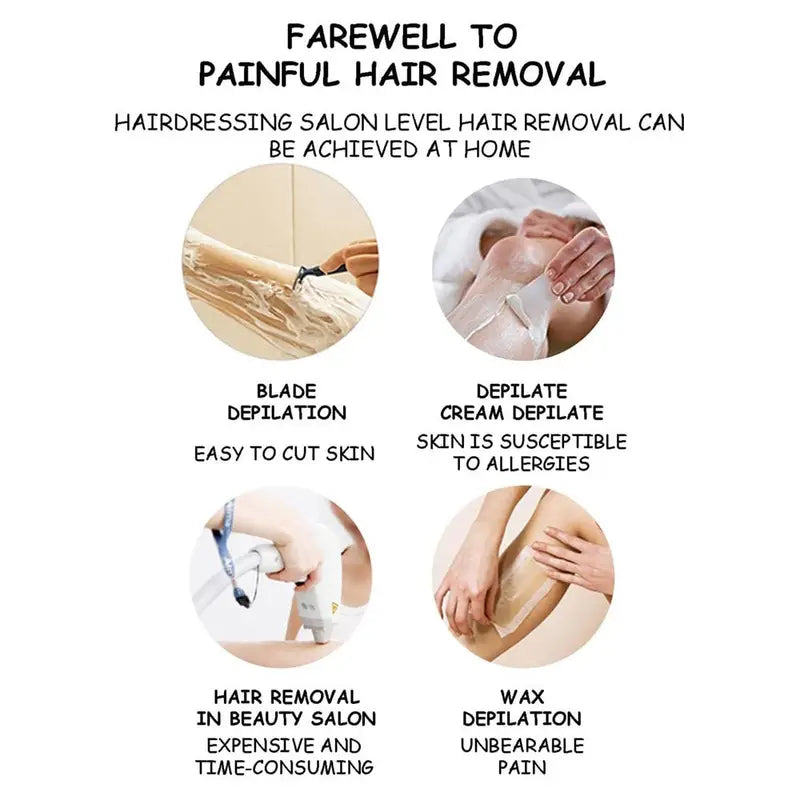 Painless Reusable Hair Remover for Body Care - Curly Luxe
