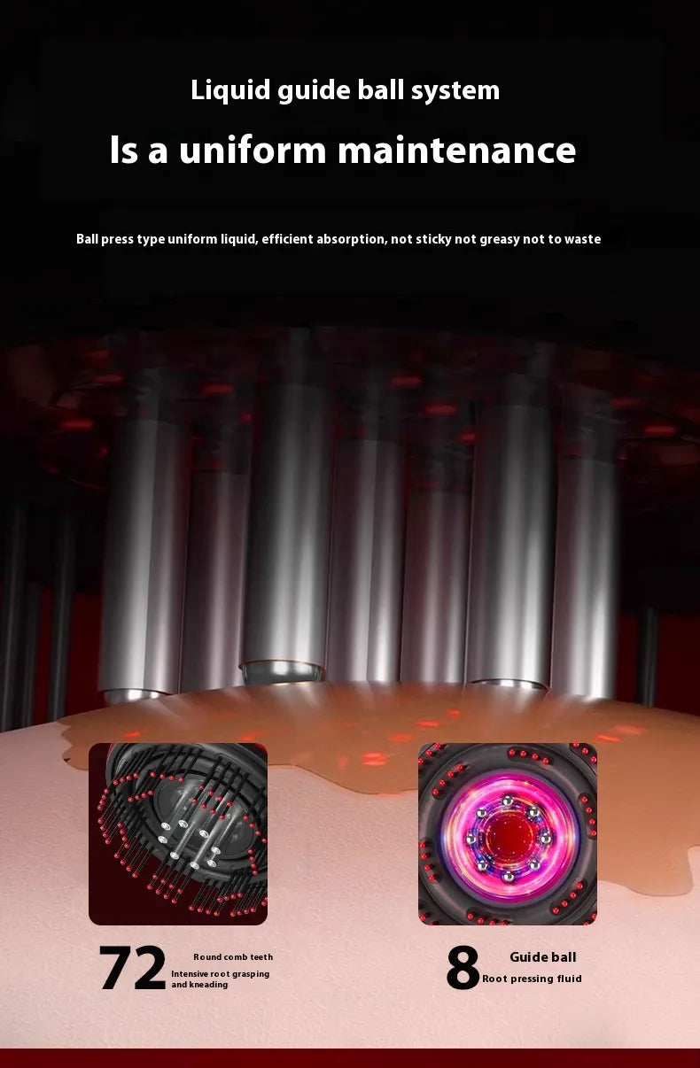 Electric Scalp Massage Comb – Red Light & Hair Care - Curly Luxe