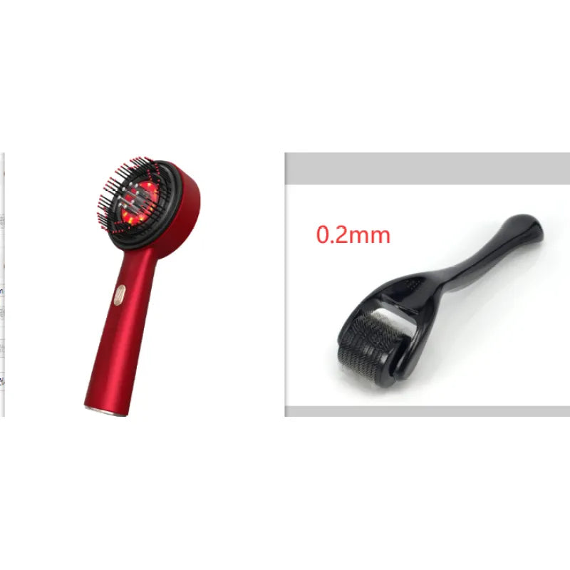 Electric Scalp Massage Comb – Red Light & Hair Care - Curly Luxe