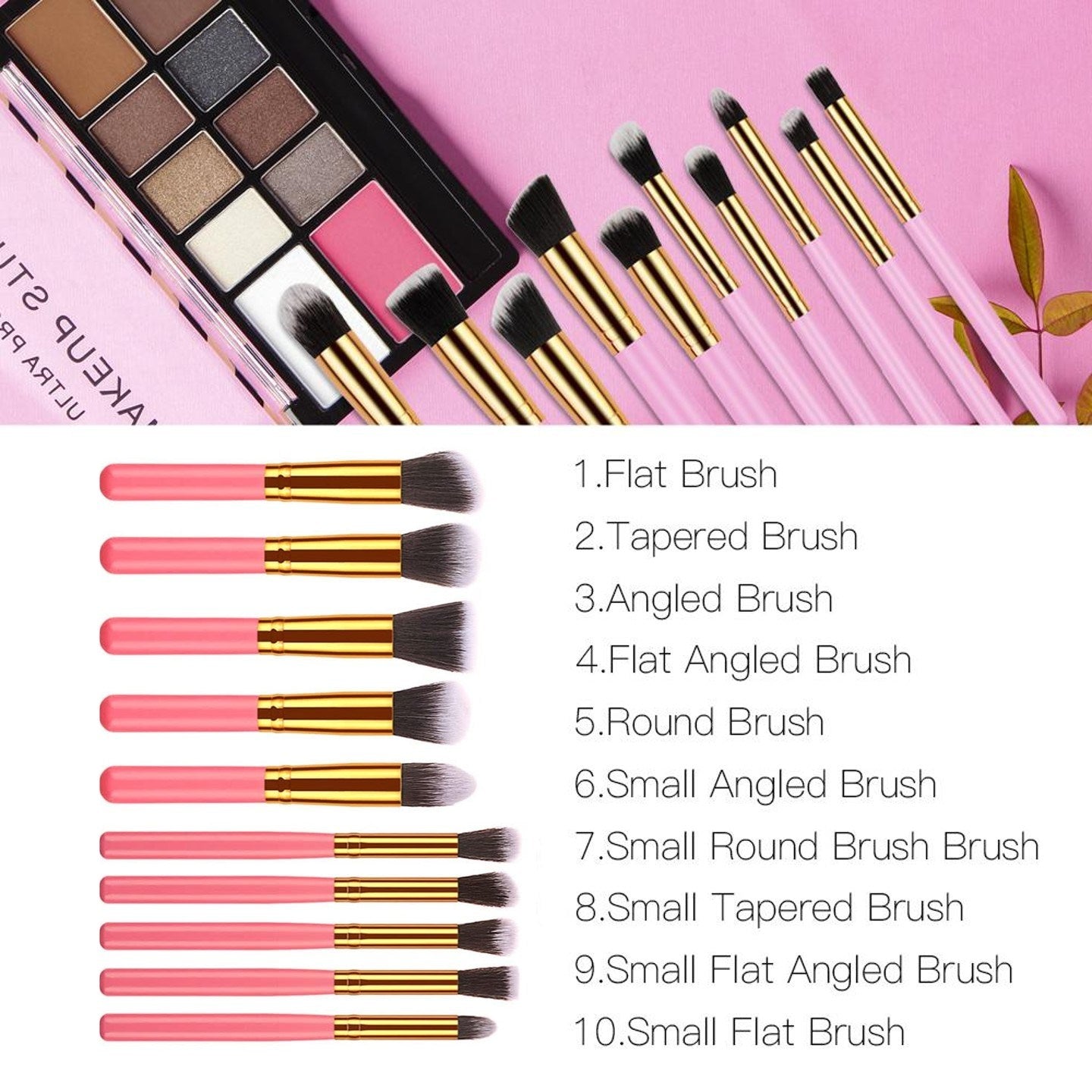 Travel Set Mini Makeup Brush Set - Curly Luxe