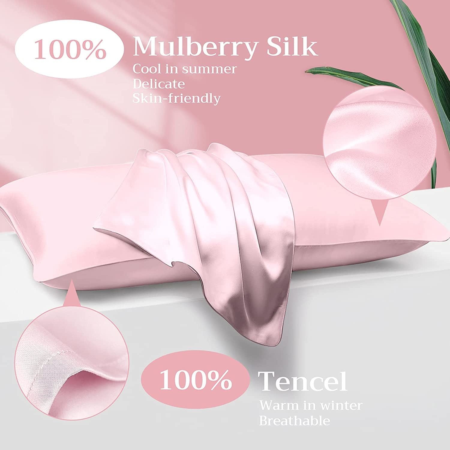 Silk Pillowcase for Hair and Skin - Curly Luxe