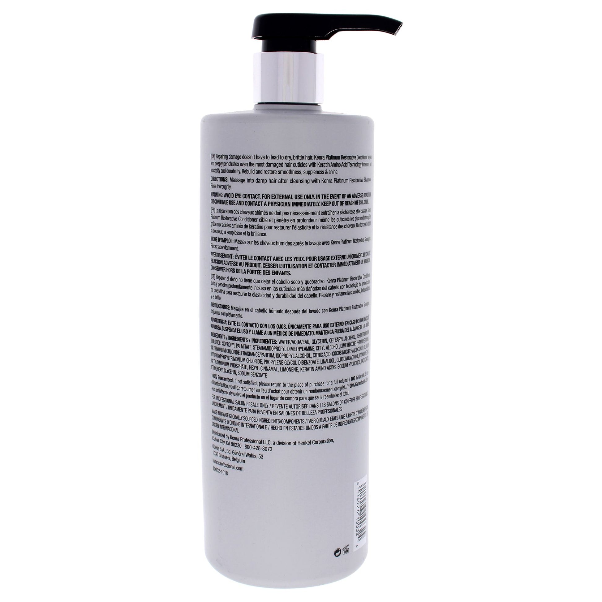 Kenra Platinum Restorative Conditioner 31.5oz - Curly Luxe