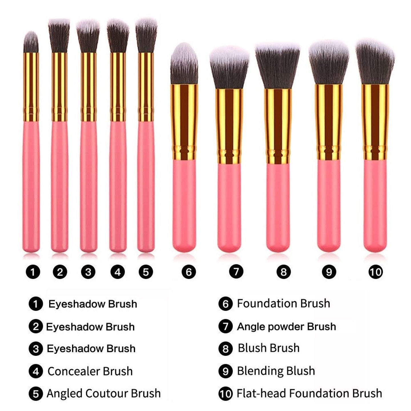 Travel Set Mini Makeup Brush Set - Curly Luxe