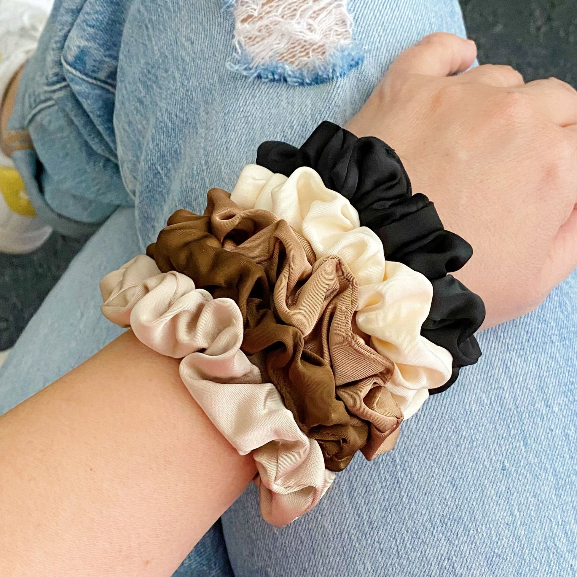 Classic Satin Scrunch Set - Curly Luxe
