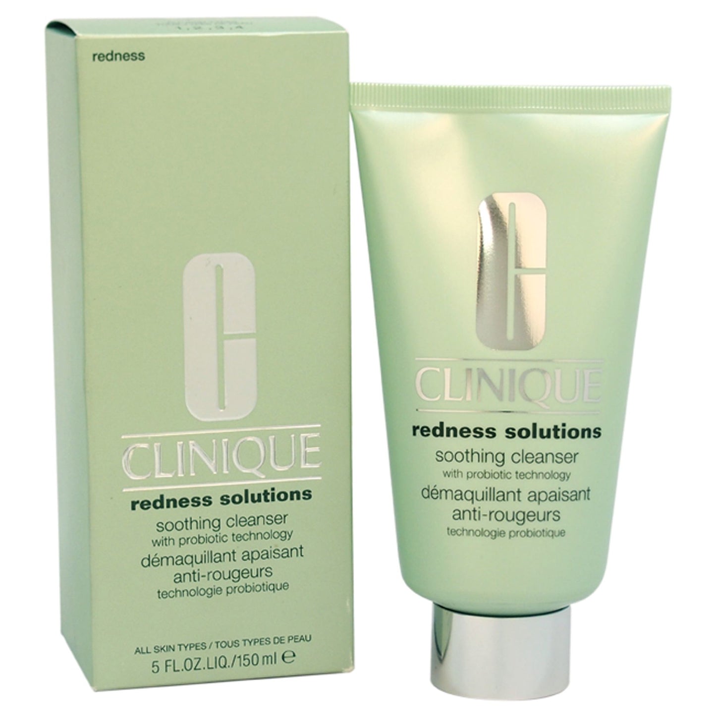 Redness Solutions Soothing Cleanser - All Skin Types by Clinique for Unisex - 5 oz Cleanser - Curly Luxe