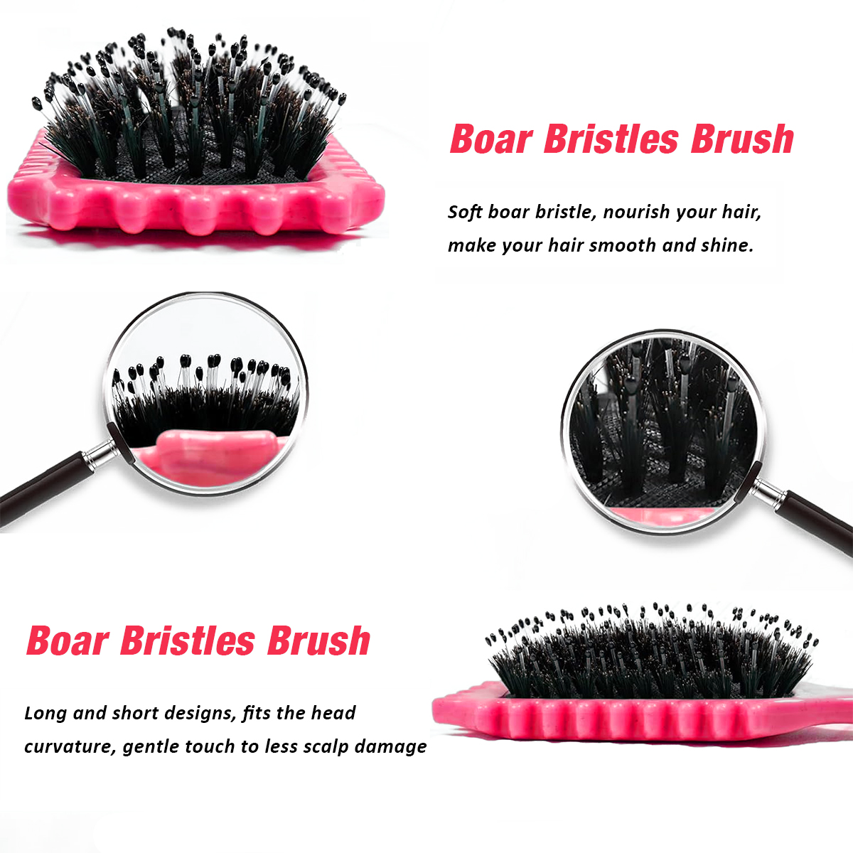 Curl Defining Brush - Pink - Curly Luxe