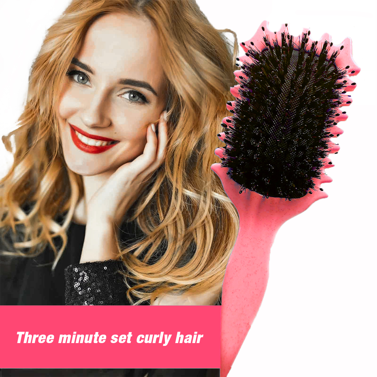 Curl Defining Brush - Pink - Curly Luxe
