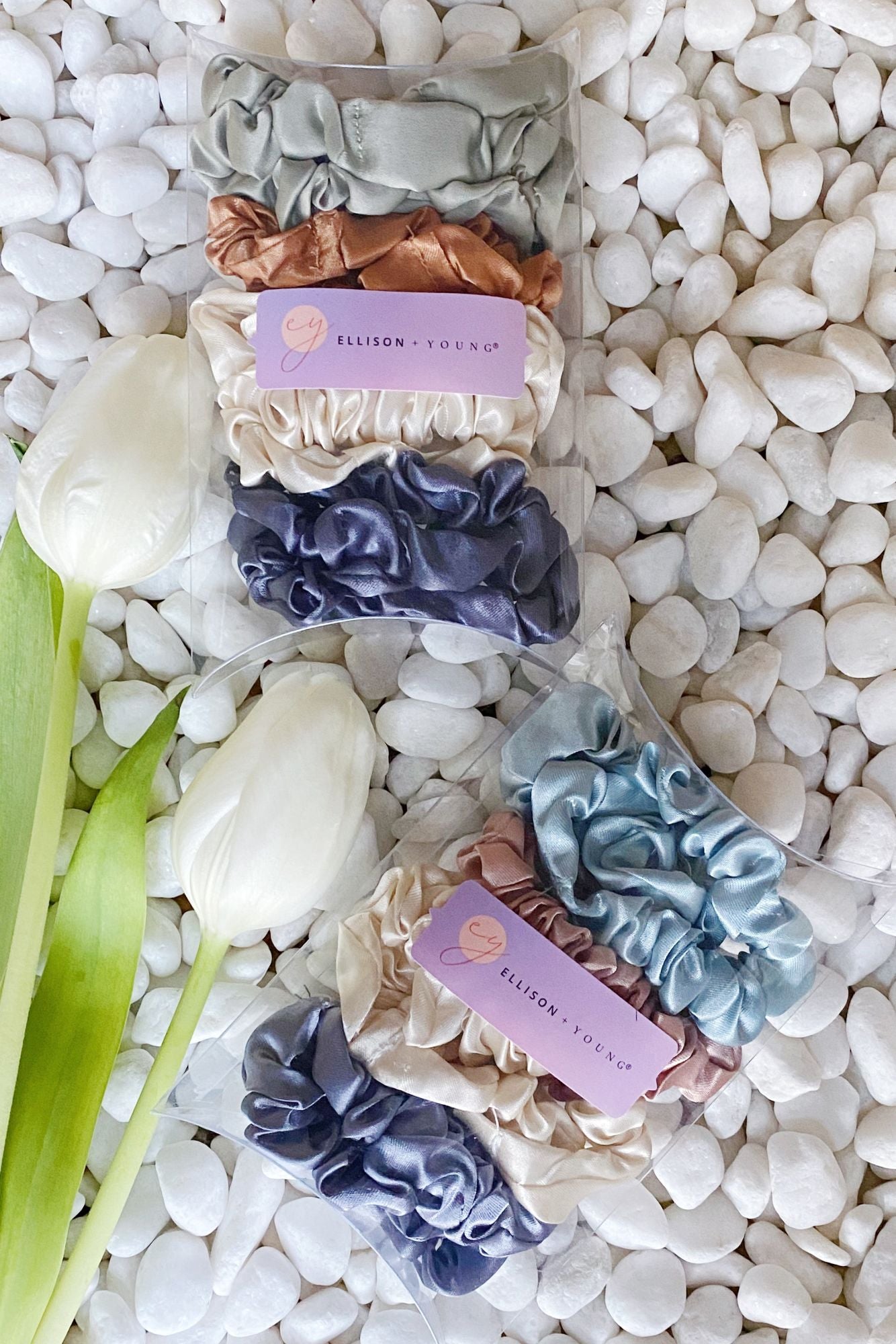 Satin Self Care Scrunch Set - Curly Luxe