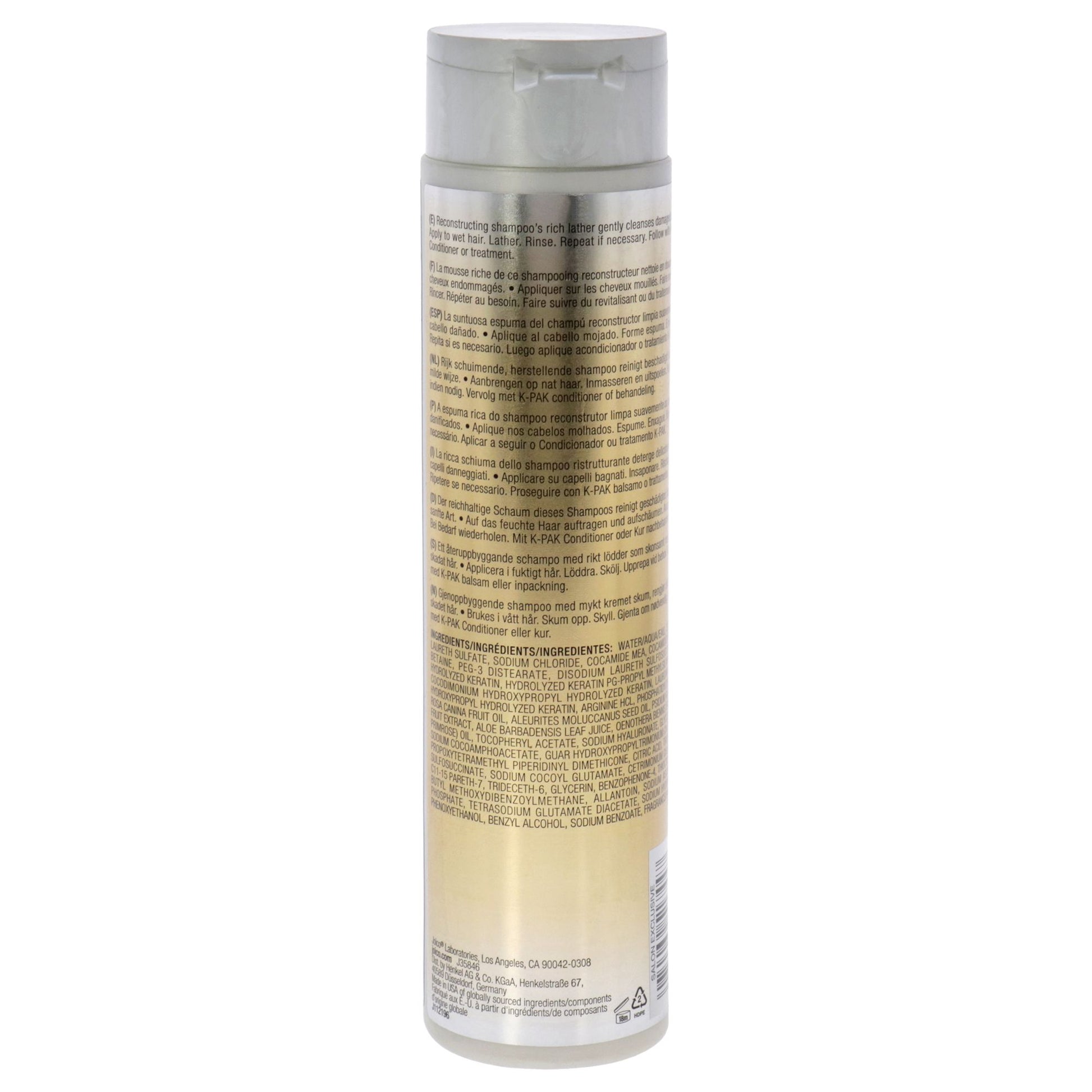 Joico K-Pak Shampoo To Repair Damage 10.1oz - Curly Luxe