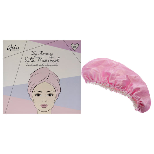 Satin Hair Towel - Pink - Curly Luxe