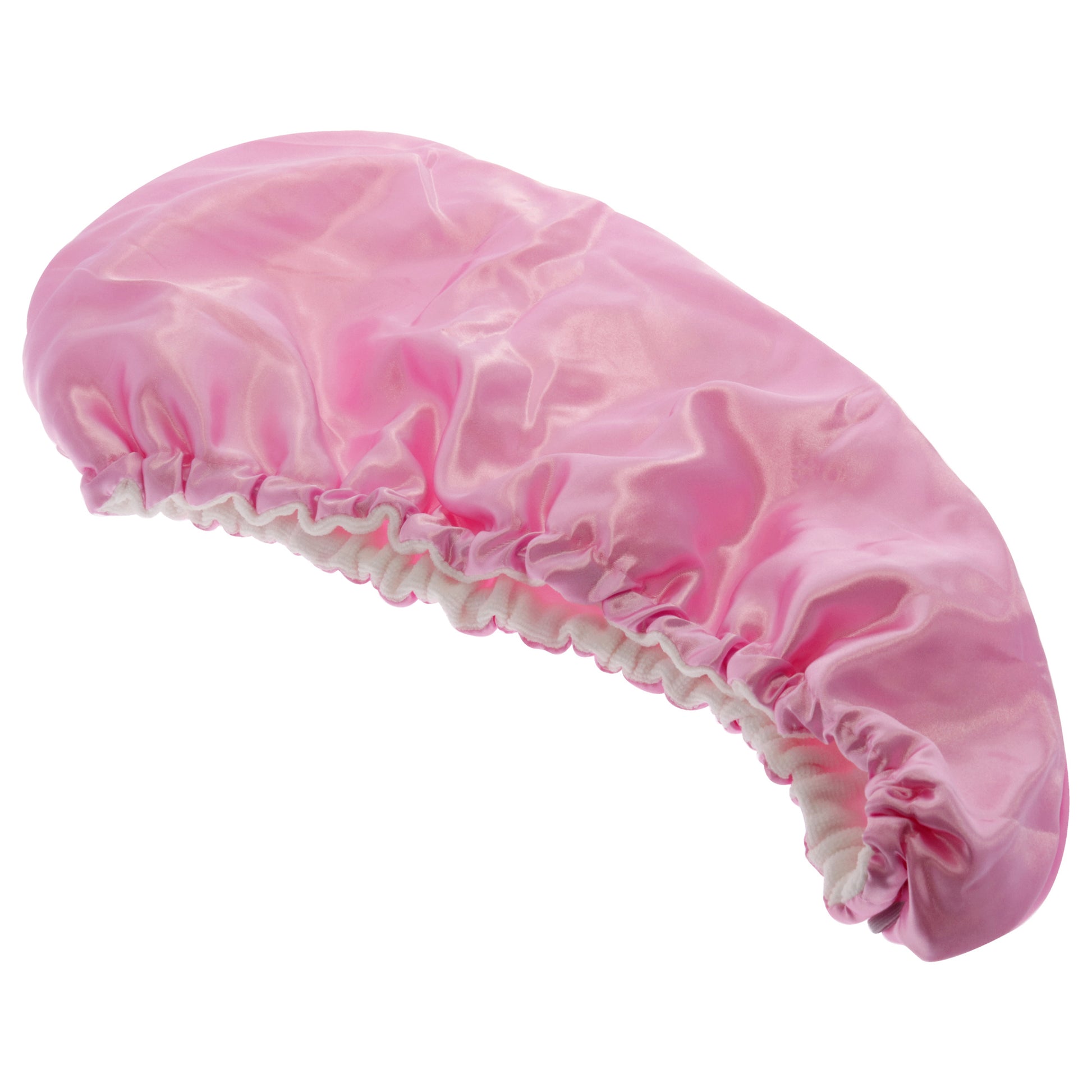 Satin Hair Towel - Pink - Curly Luxe