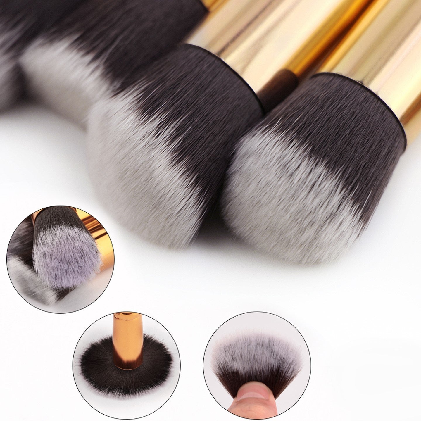 Travel Set Mini Makeup Brush Set - Curly Luxe