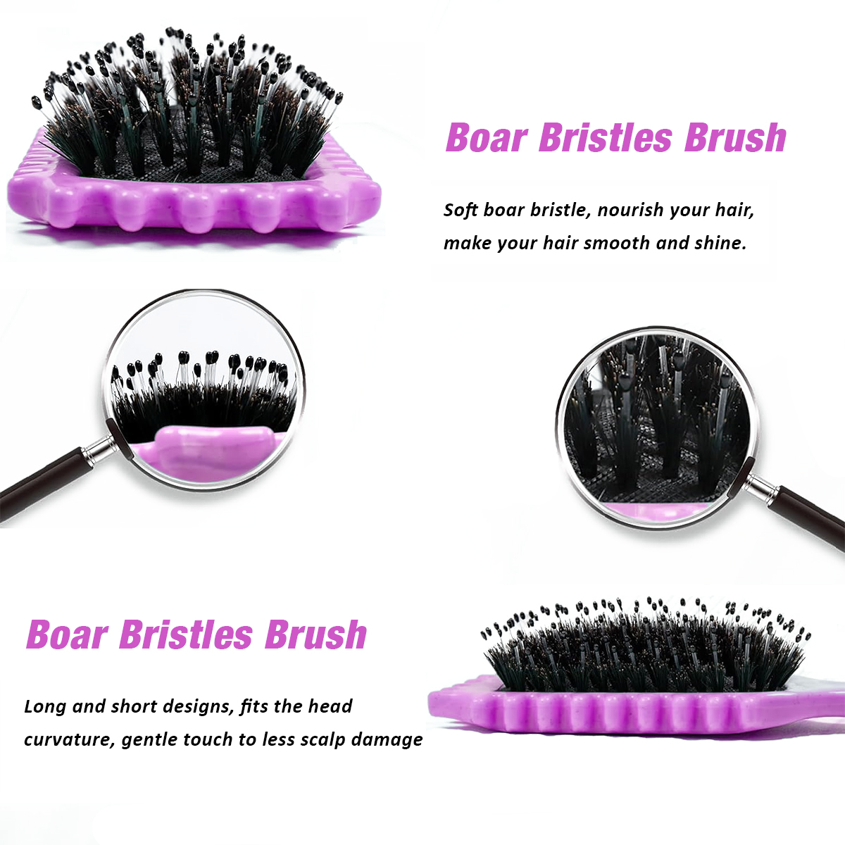 Curl Defining Brush - Purple - Curly Luxe
