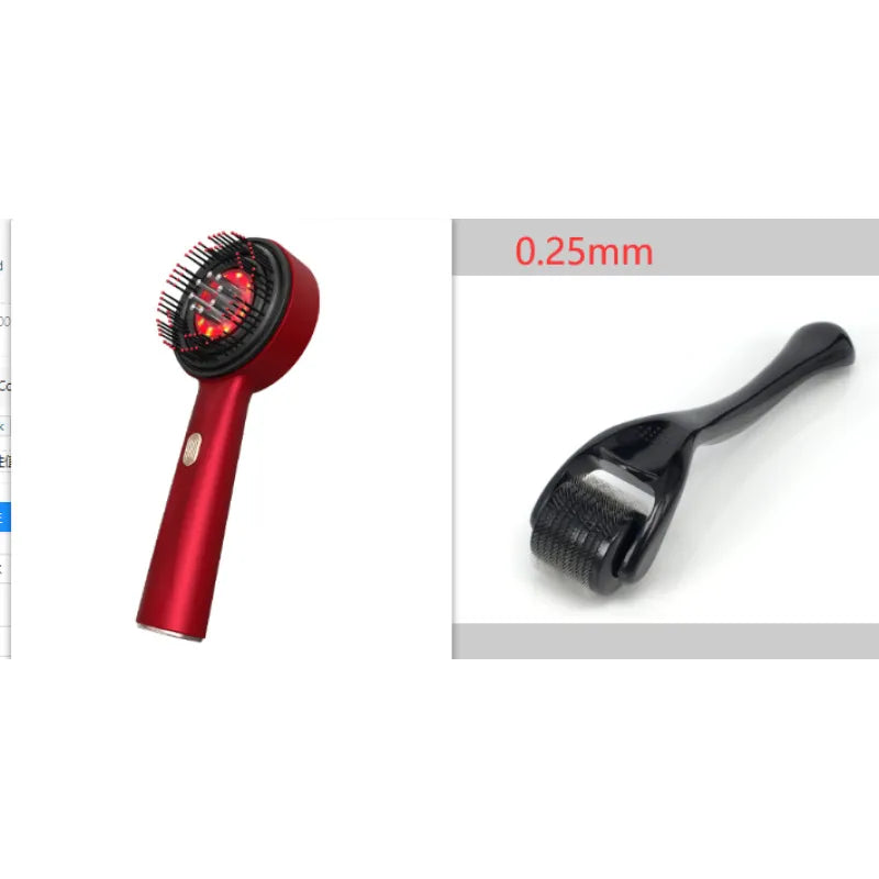 Electric Scalp Massage Comb – Red Light & Hair Care - Curly Luxe
