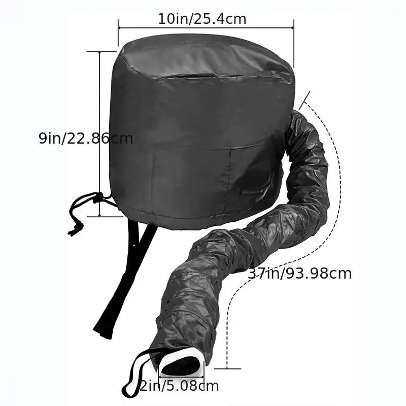 Soft Hooded Hair Dryer Attachment for Curly Hair Care - Curly Luxe
